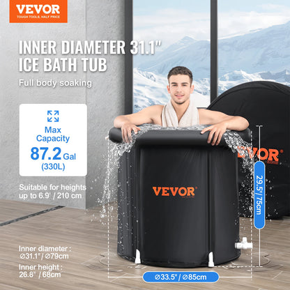 VEVOR Arctic Plunge – Inflatable Cold Therapy Tub for Recovery